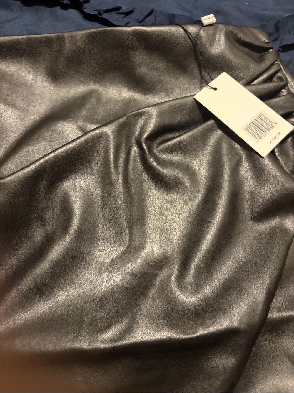 Womens Faux Leather skirt- Black